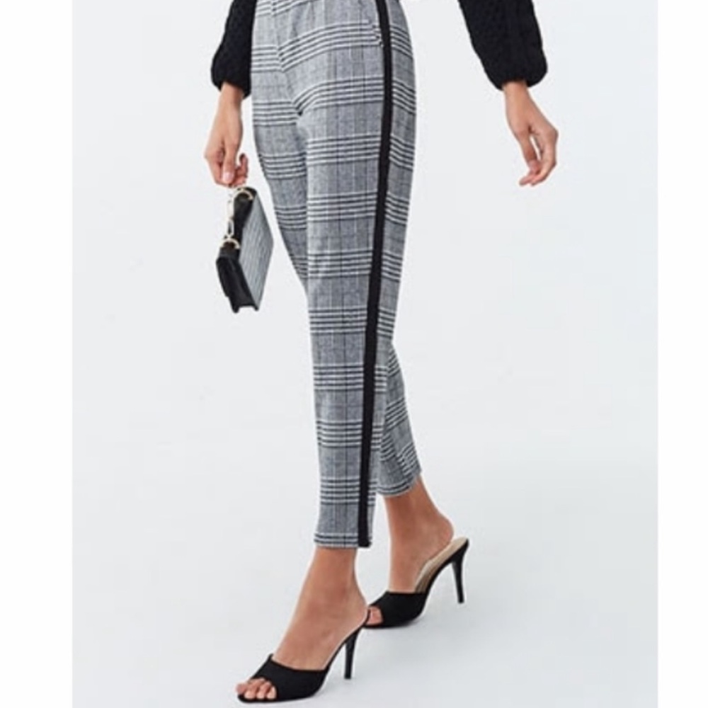 Plaid Knit Pants & Top Set